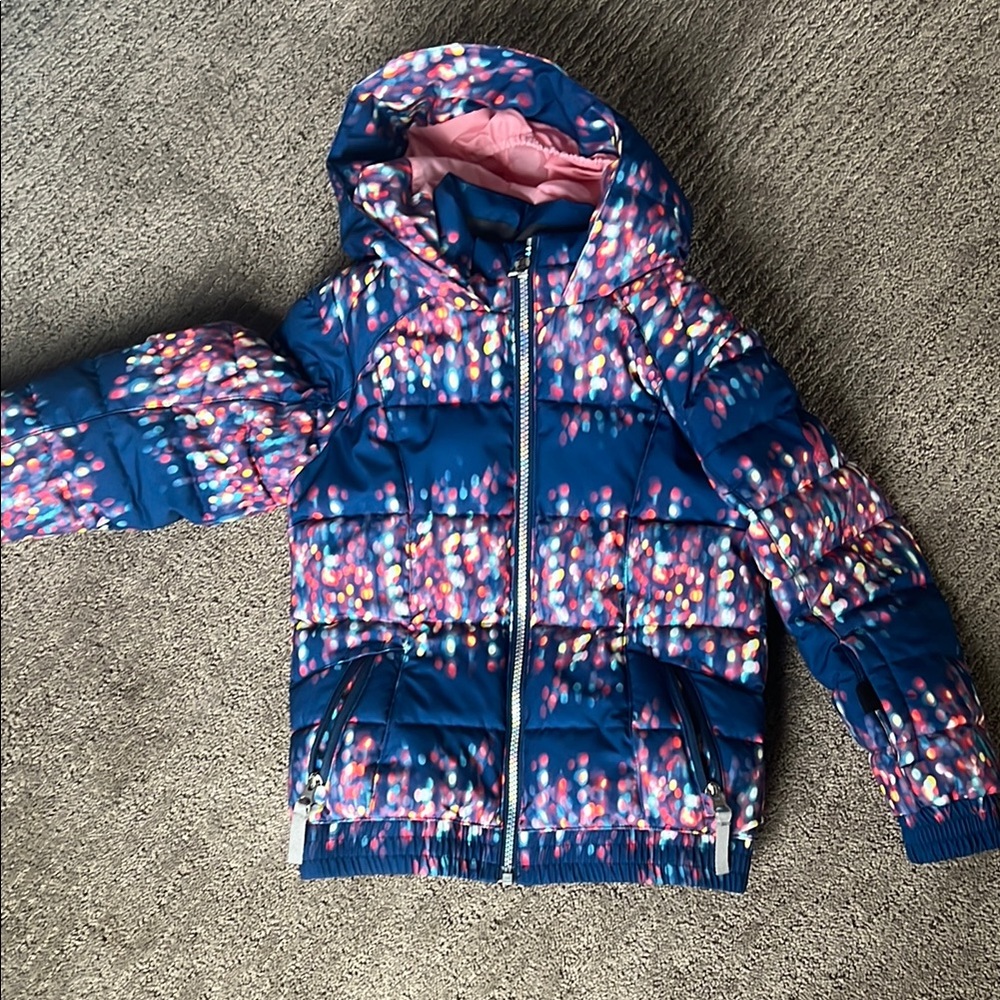 Colorful Hooded Puffer Jacket